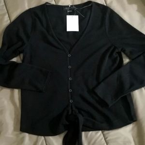 COPY - Aubrey Front Tie Button Down Top S